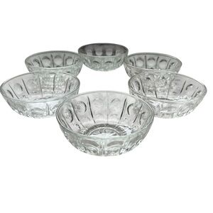 Clear Glass Berry Bowl Set